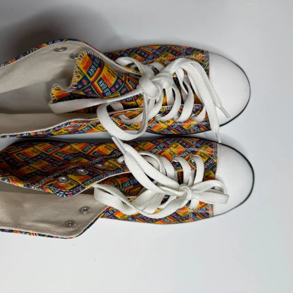 Custom Old Bay Converse Style Sneakers - Picture 4 of 5